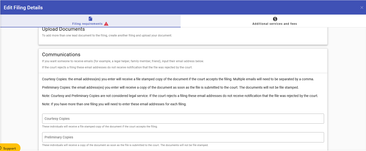What Are Courtesy Copies? Where Can I Add Them To My Filing? eFile